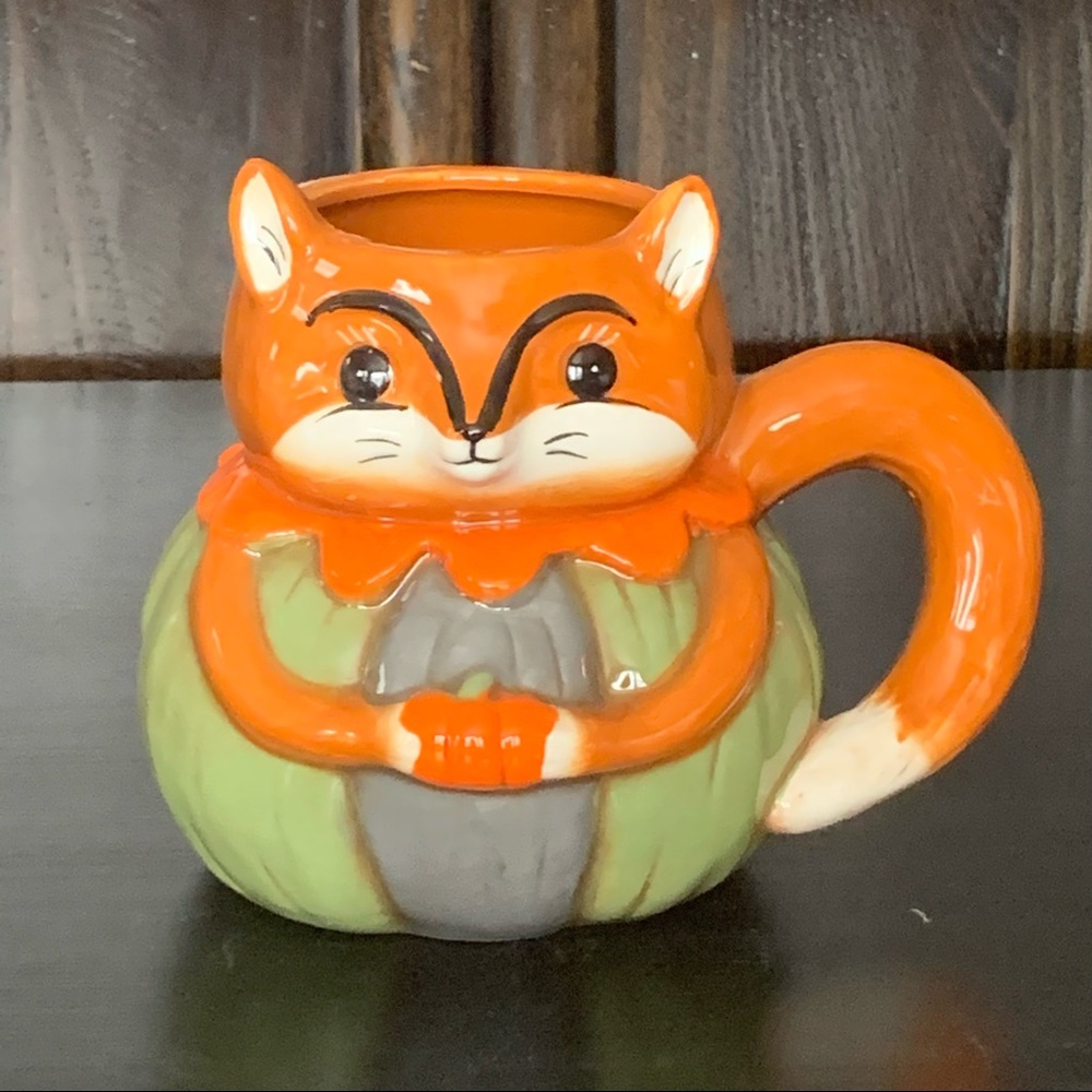 Transpac Johanna Parker Harvest Critter Fox Mug